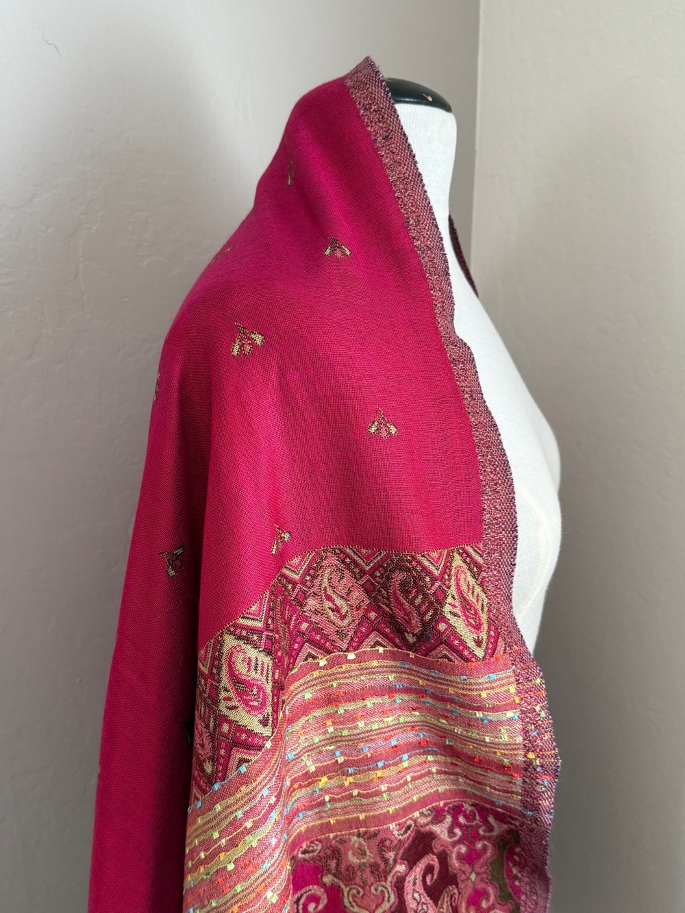 Pashmina Bohemian Paisley Fringe Shawl Scarf